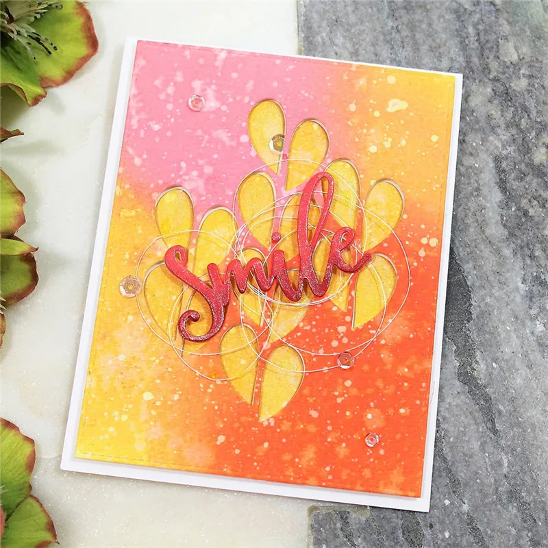 

Naifumodo 1 Pcs/lot Raindrops Metal Cutting Dies Scrapbooking for Card Making DIY Embossing Cuts New Craft Dies Cover