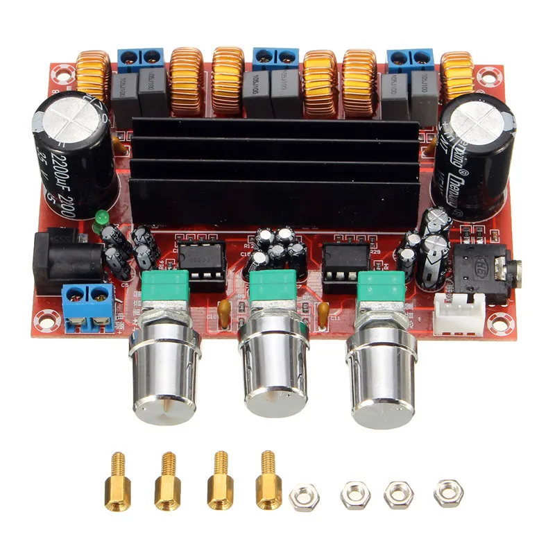 Новое поступление TPA3116D2 50Wx2+ 100W 2,1 канальный цифровой сабвуфер усилитель доска 12 V-24 V Мощность