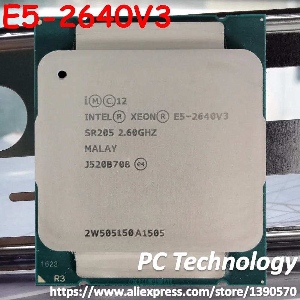 Оригинальная версия телефона Intel Xeon OEM не es E5 2640V3 2 60 ГГц 8 ядер 20 МБ Φ 90W V3 бесплатная