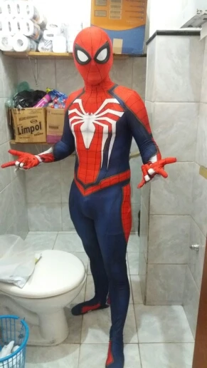 Костюм Человека-паука PS4 INSOMNIAC с 3D принтом дешевые игры из спандекса костюм