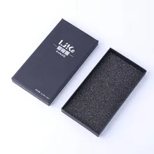 Черный изысканный ювелирный ящик для украшений с пользовательским логотипом для кольца ожерелье серьги браслет упаковка- PX10806