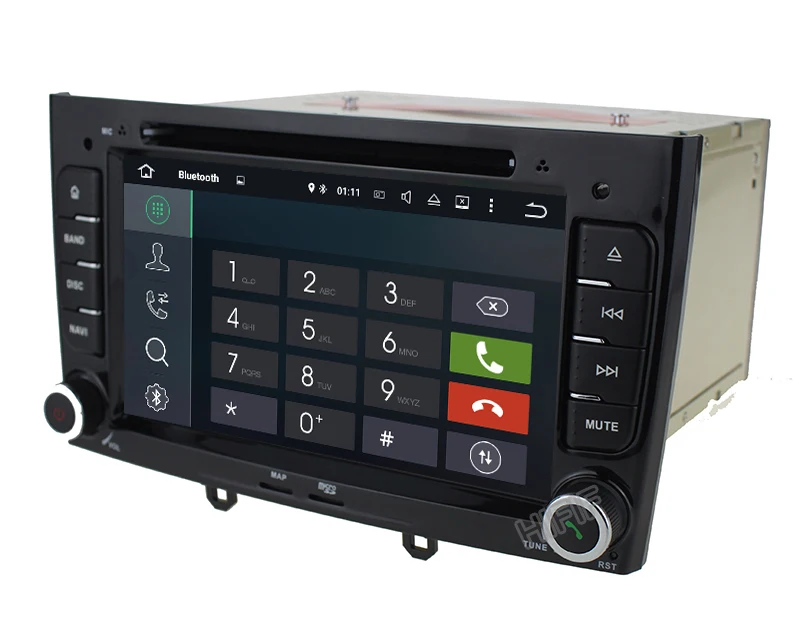 Sale IPS 7 inch 1024*600 Octa Core Android 8.0 4G RAM 32GROM Multimedia Car dvd Player For Peugeot 308 408 with wifi radio GPS BT RDS 20