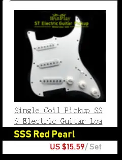 Однокатушный Alnico загруженный Prewired одна катушка SSS электрогитара Pickguard звукосниматель задняя кожух для FD ST электрогитара ra