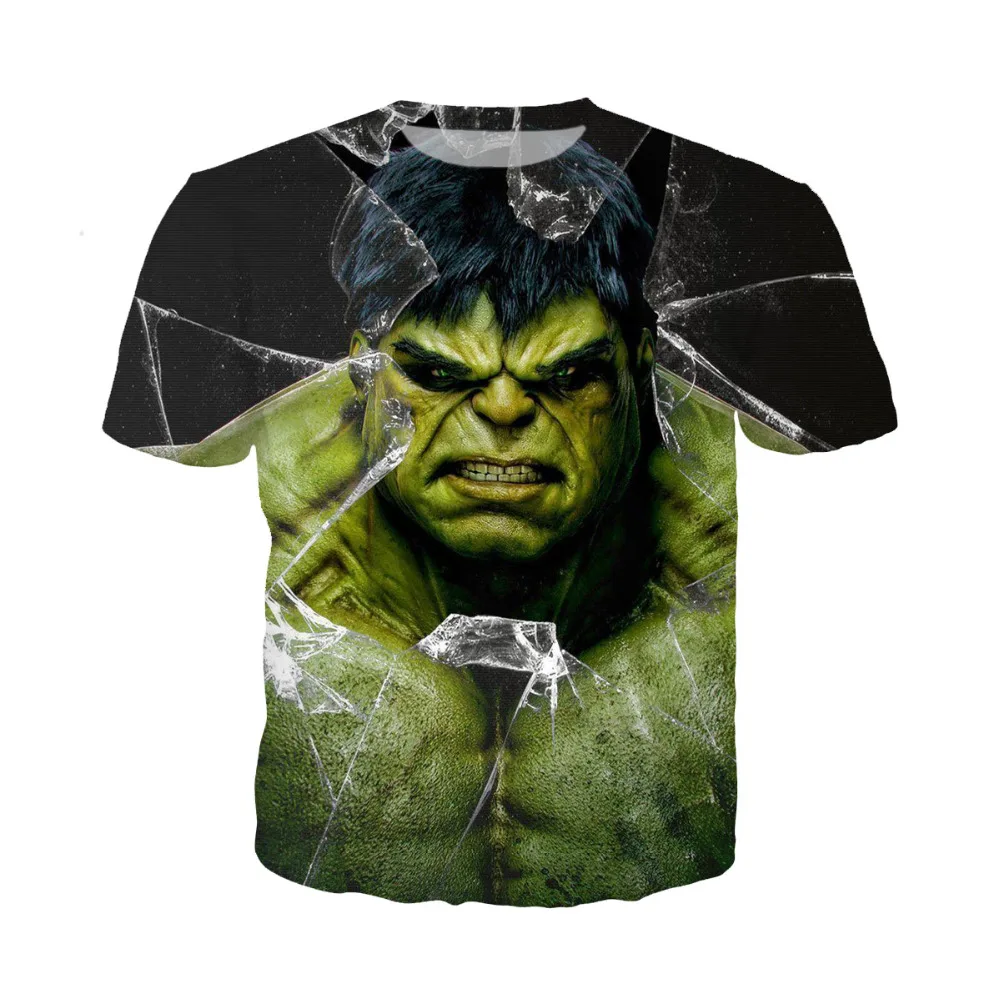 LIASOSO naverable Hulk t shirt comics The Avengers heros 3D печать Supereroe Thanos Hawkeye Camicia hu125|Футболки| |