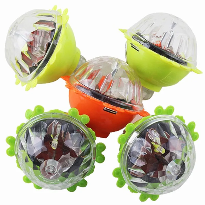 

1Pcs High Quality Colorful Kids Toy Vinyl Plastic Gyro Flash Red Light-emitting Gyro Magic Friction Gyroscope for Children Gifts