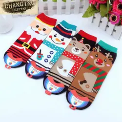Для женщин мягкие зимние носки теплые рождественские Мягкий хлопок носок милые Санта Клаус олень Снеговик Форма для отдыха и вечеринок