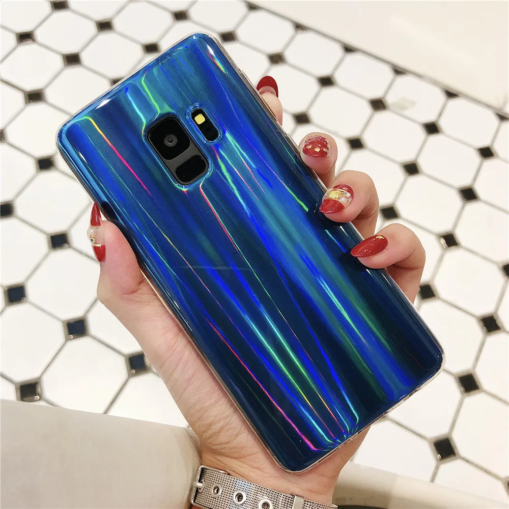 Case For Samsung Galaxy S9 S8 Plus Note 8 A3 A5 2017 Cover Aurora Colorful Glitter Soft Case For Samsung J2Pro J4 J6 2018 A6 A8  (13)