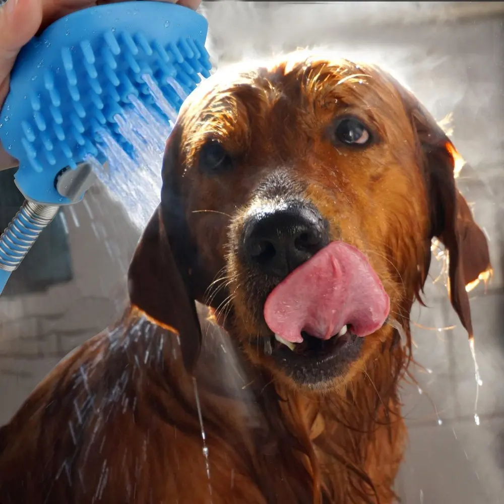 Расческа для щетки Gomaomi инструмент купания питомцев Dog Shower расческа волос с