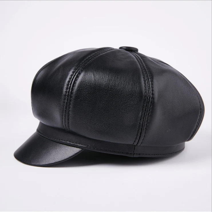 Натуральная овечья кожа кепки s Мода Newsboy кепки s шляпы роскошный дизайн шляпы от солнца кепки MZ24