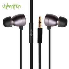 Urbanfun подвижной катушкой проводные наушники Управление с микрофоном в ухе Наушники Pro для телефона/телефона Android