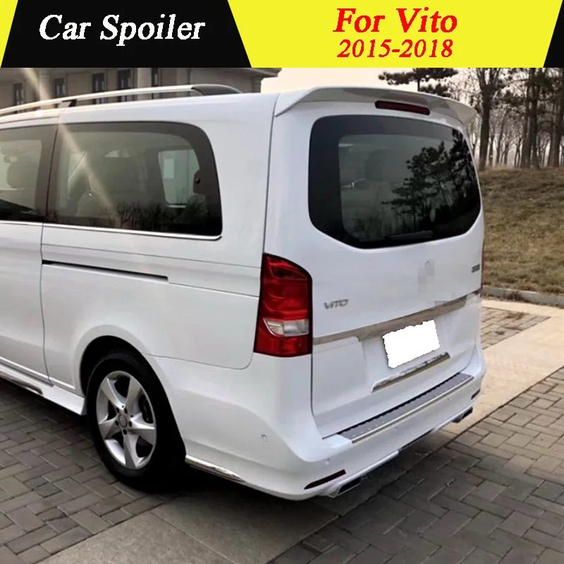 

For Mercedes Benz Vito 2015 2016 2017 2018 ABS Material Primer Color Rear Trunk Wing Spoiler Car Tail Wing Decoration For Vito