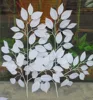 one dozen artificial white banyan leaves wedding festival celebration background road led home DIY  decorative fake flower ► Photo 2/5