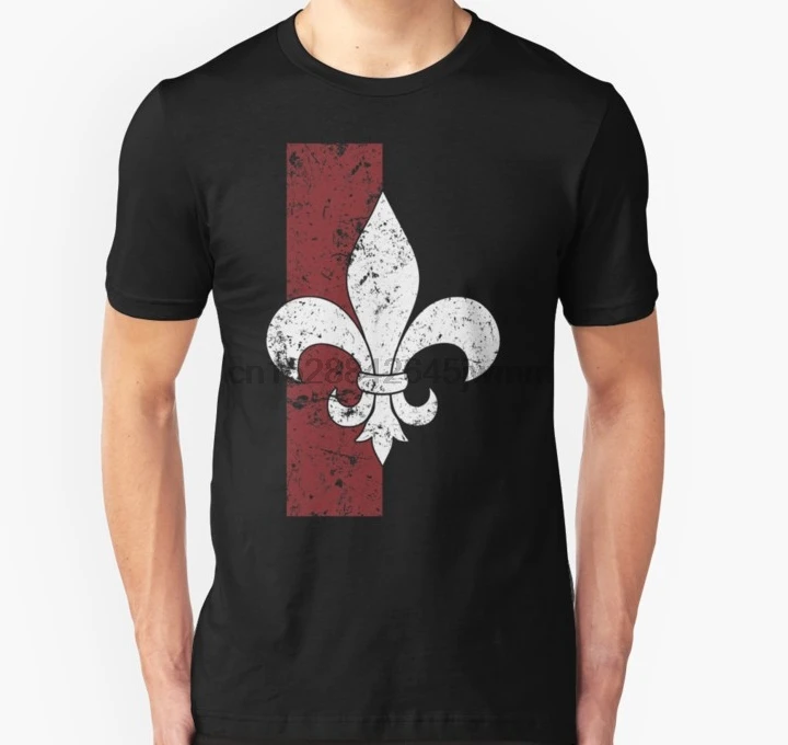 

Men tshirt Short sleeve Fleur De Lis Unisex T Shirt tee tops Women t-shirt