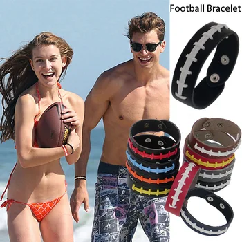 

2017 Sports Leather Bracelet Football Baseball Softball Jewellery Exclusive Design
