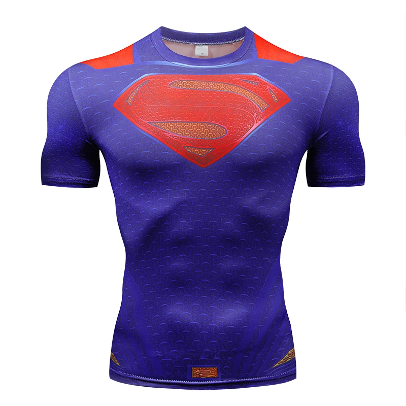 

Fashion Men's Stretch T-Shirt Superhero Short Sleeve T-Shirt