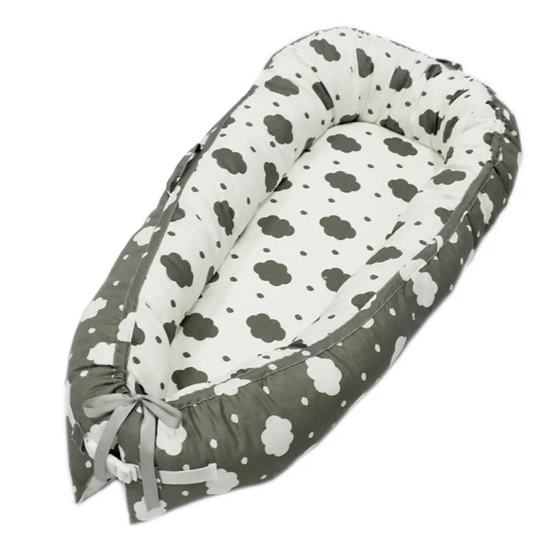 Hot Sale Pure Cotton Baby Nest Bed Cradle Cot Travel Crib Bed For Newborns Portable Baby Crib Washable Bed for 0-2 Years Old