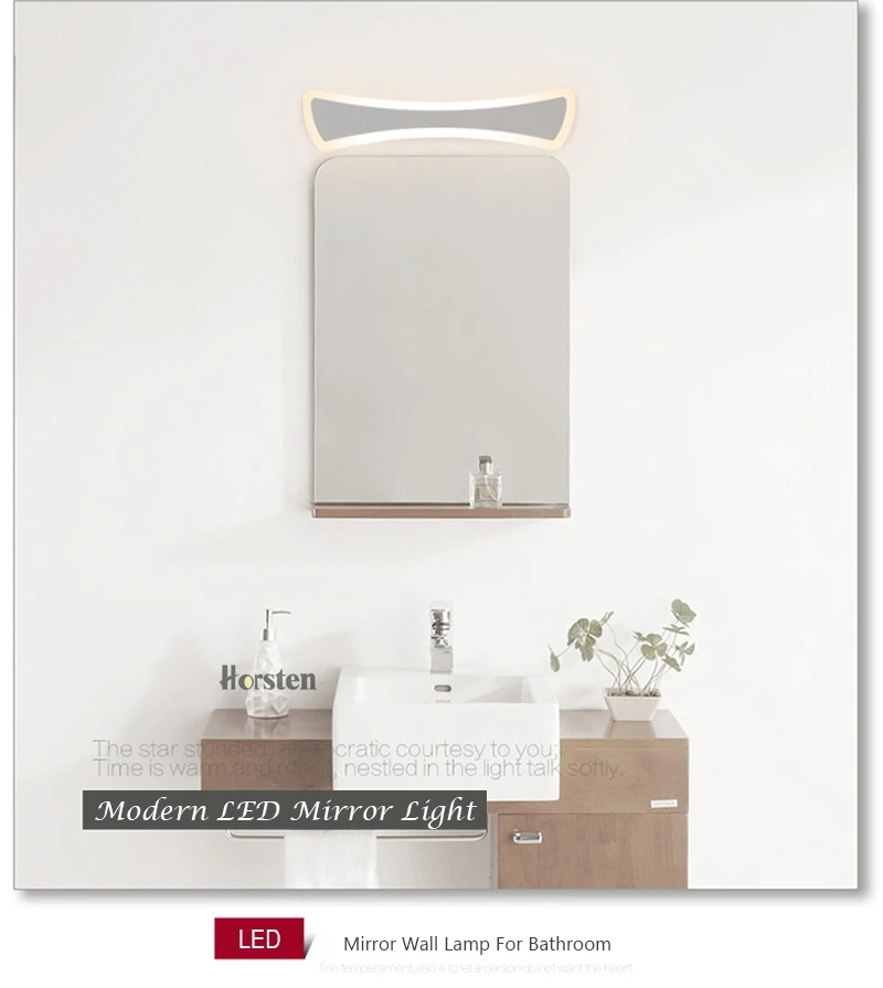 Modern Simple LED Mirror Lights 40-120cm Long Wall Lamp For Bathroom Bedroom Aluminum Acrylic Wall Sconce Lamp 110-220V (16)
