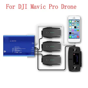 

5-in-1 MAVIC PRO Smart Battery Charger Butler Nanny Parallel Charger Remote Controller Charging USB Smartphone Charger DJI Mavic