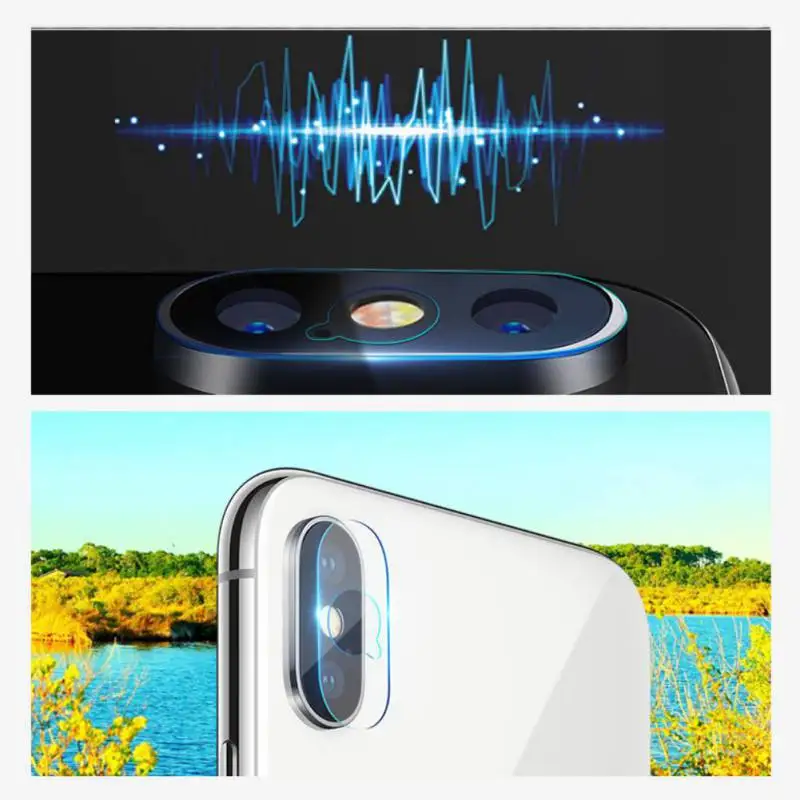 

New Q-shaped Hole 2.5D Camera Back Lens Tempered Glass For iPhone Xr XS Lens Screen Protector
