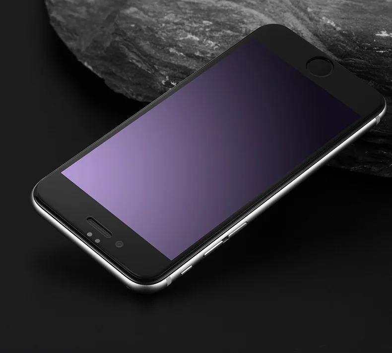 Plusme протектор экрана из закаленного стекла для iPhone 7 взрывозащищенный HD прозрачный глянцевый без отпечатков пальцев ультратонкая пленка полного покрытия
