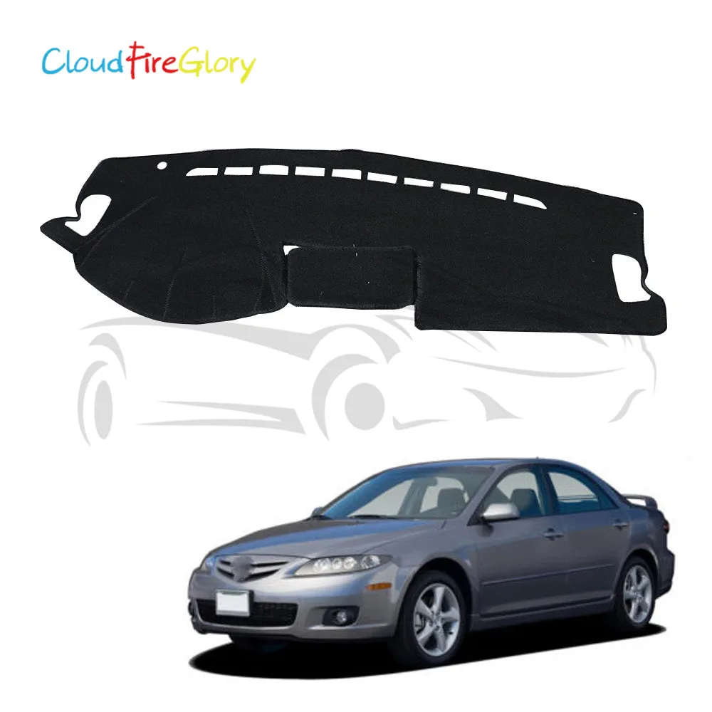 Cloudfireglory для Mazda 6 GG1 2003-2008 Черный приборной панели крышки Dashmat Даш Мат Pad козырек от солнца приборная панель ковровые покрытия для леворульных автомобилей