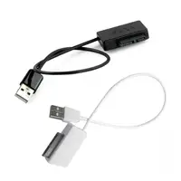 sata כבל 2.0 USB כדי 7 + 6 13Pin Slimline SATA CD נייד / DVD רום כונן אופטי כבל מתאם שחור / לבן Usb Sata מתאם (3)