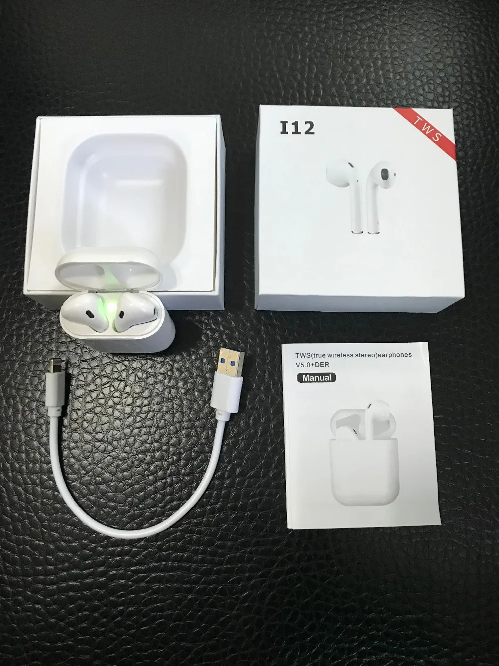 

Mini i12 TWS Touch Bluetooth Earphone 5.0 with Case Music 3D Stereo Wireless Earbuds 1:1 original for air headset pods