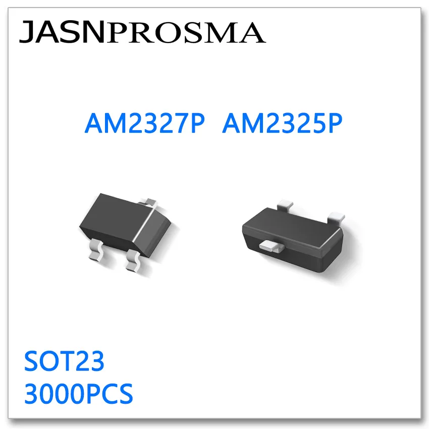 JASNPROSMA AM2327P AM2325P SOT23 3000 шт P-Channel 20V Rds 52mR/55mR 90mR высокое качество сделано в Китае AM2327
