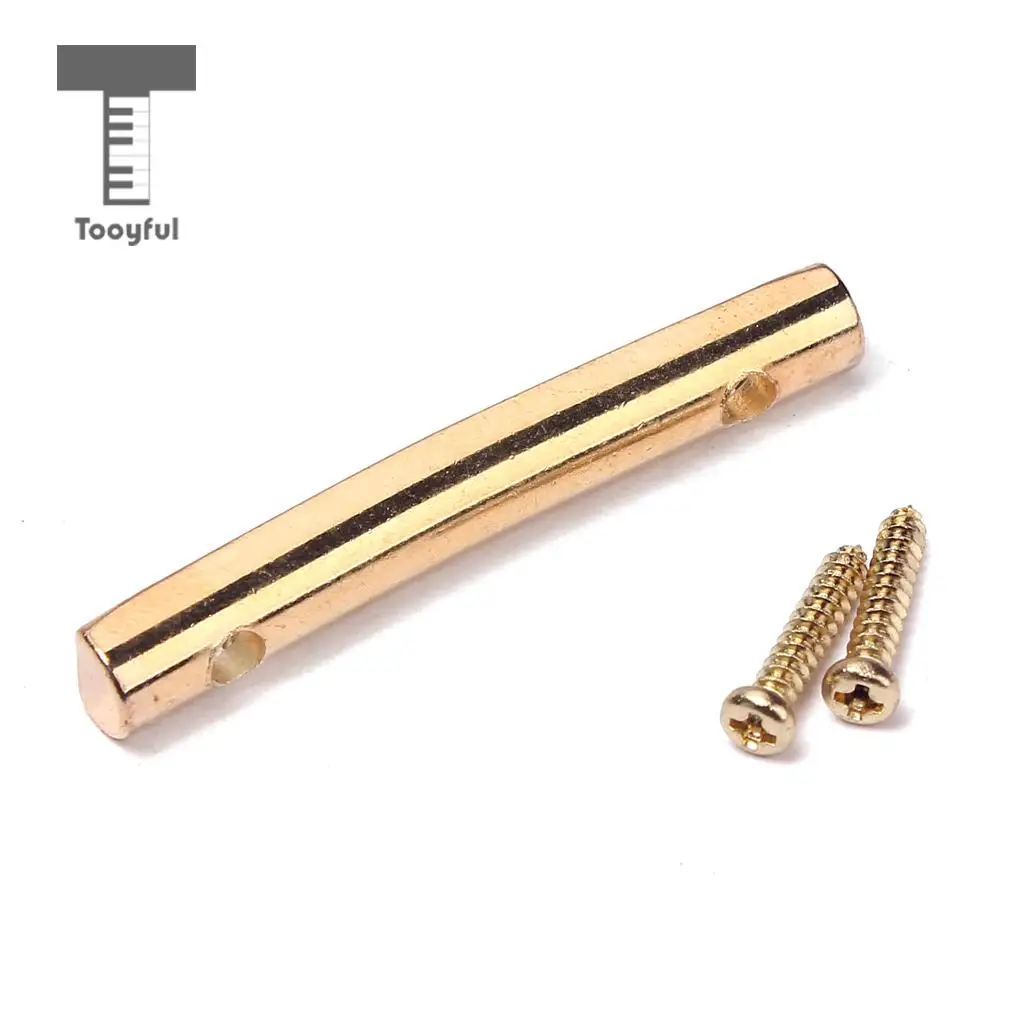 Tooyful Gold String Retainers Bars Tension Bars with Mounting screws For Tremolo Systems Electric Guitar Accessories 42mm