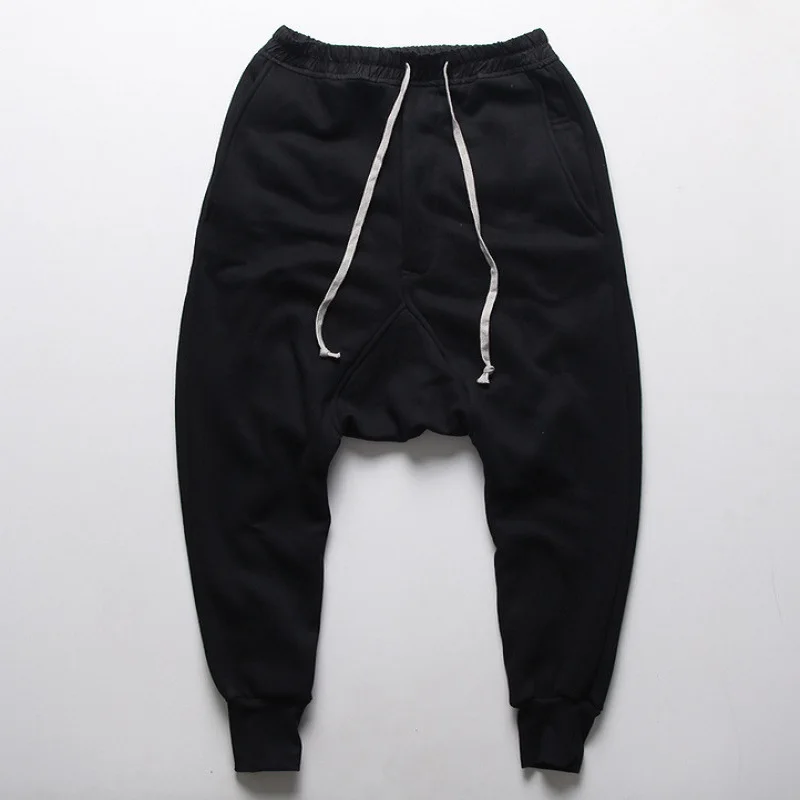 Hzijue السراويل الهيب هوب رقص الحريم sweatpants قطرة المنشعب السراويل الرجال الباركور المسار مدبب