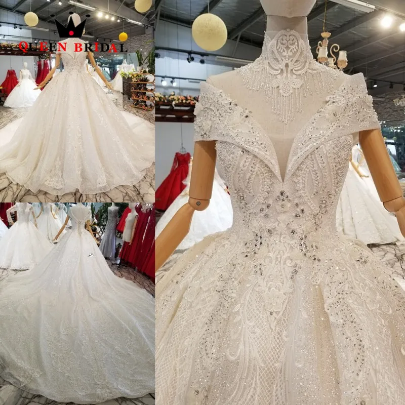 Новое поступление 2019 Vestido De Noiva индивидуальный заказ бальное платье Милая Винтаж Свадебные платья QUEEN свадебное Robe De mariée WD156