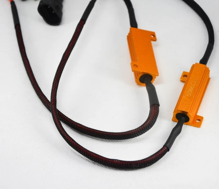2 шт. 50 Вт 6ohm Золотой плавкий предохранитель H8 H9 H11 нагрузочный резистор провод CANBUS