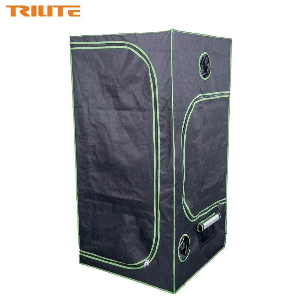 

TRILITE 80x80x160cm Mylar Hydroponic Grow Tent with Observation Windows and Floor Tray for Indoor Plant Growing 31"x31"x63"