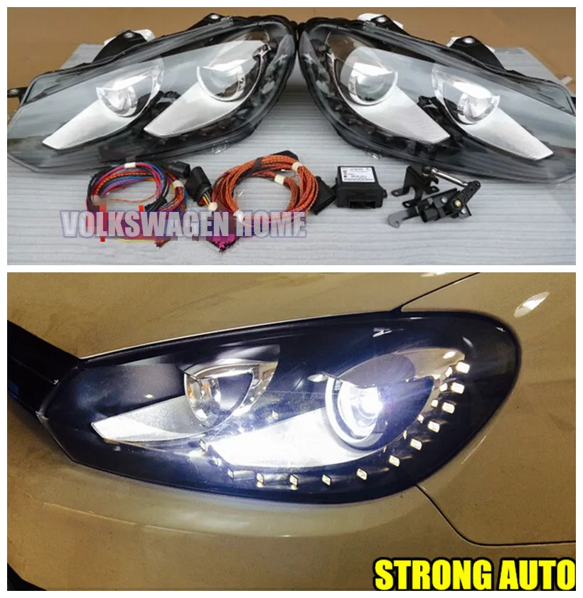 GENUINE Xenon HID DRL LED HEADLIGHT For Golf 6 MK6 Golf GTI R20 DRL