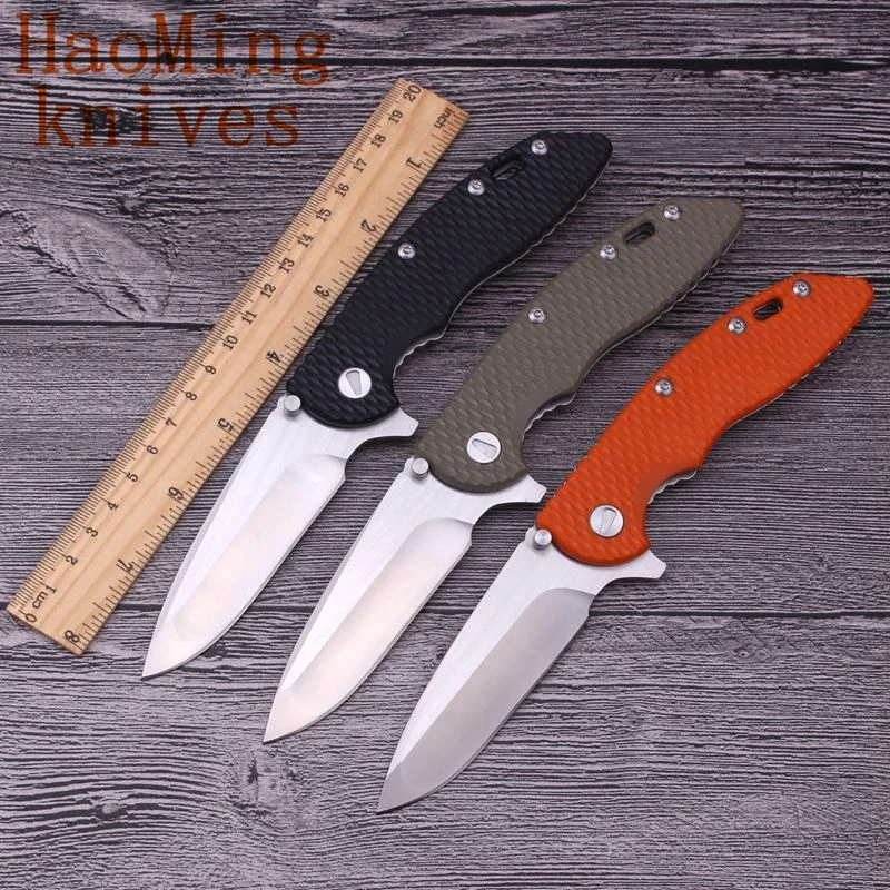 bearing Flip Mini tactical folding knife survive camping survival pocket knives G10 steel handle