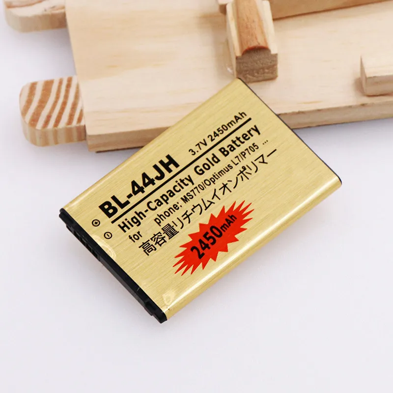 

10pcs/lot battery BL-44JH With Decoder Chip Replacement Battery 1700mAh Mobile Battery for LG P700 P705 Optimus L7 battery 44jh