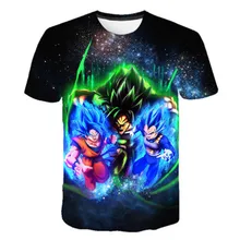 Новинка года; детская футболка с 3d принтом «dragon ball Super Saiyan Vegeta» футболка с японским аниме летняя модная детская футболка