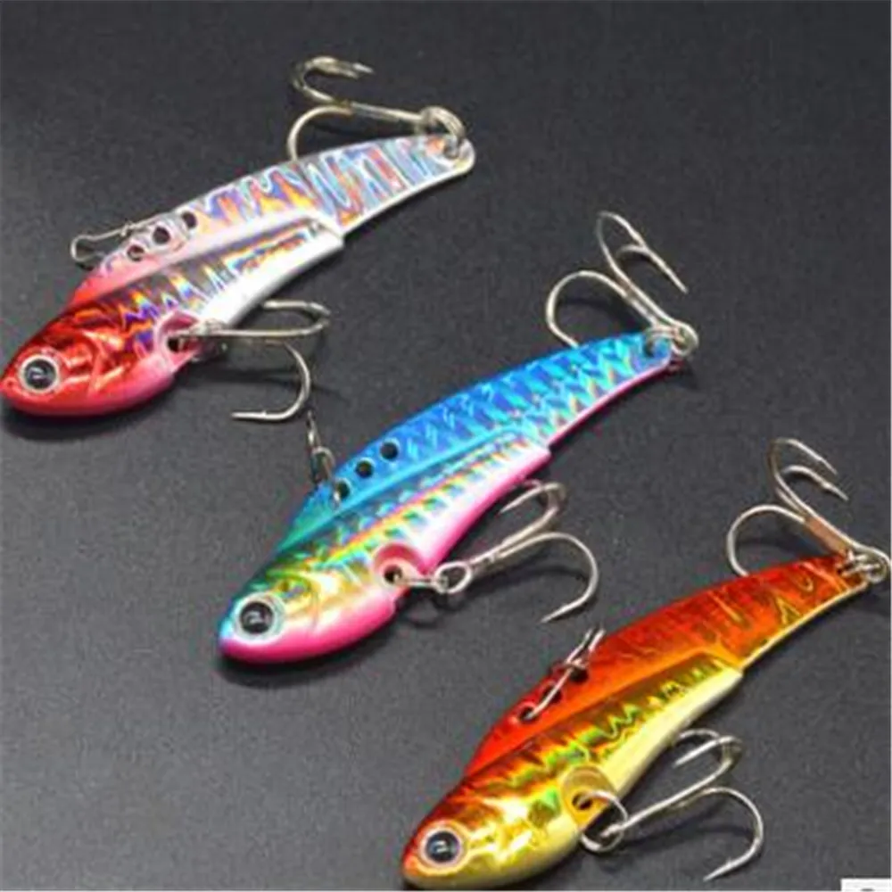 1PCS 6cm/20g Hard VIB Lures Sinking Bait Spinner Blade Fish Lure