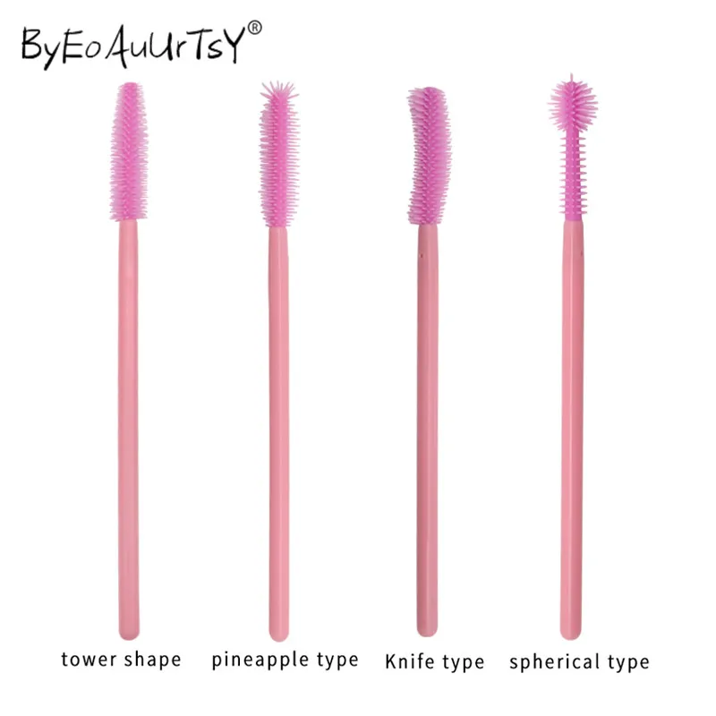 

200pcs Mascara Wands Applicator Eyelash Brush for eyelashes extension Eyelash brush Costemic Silicone eye lash Comb makeup brush