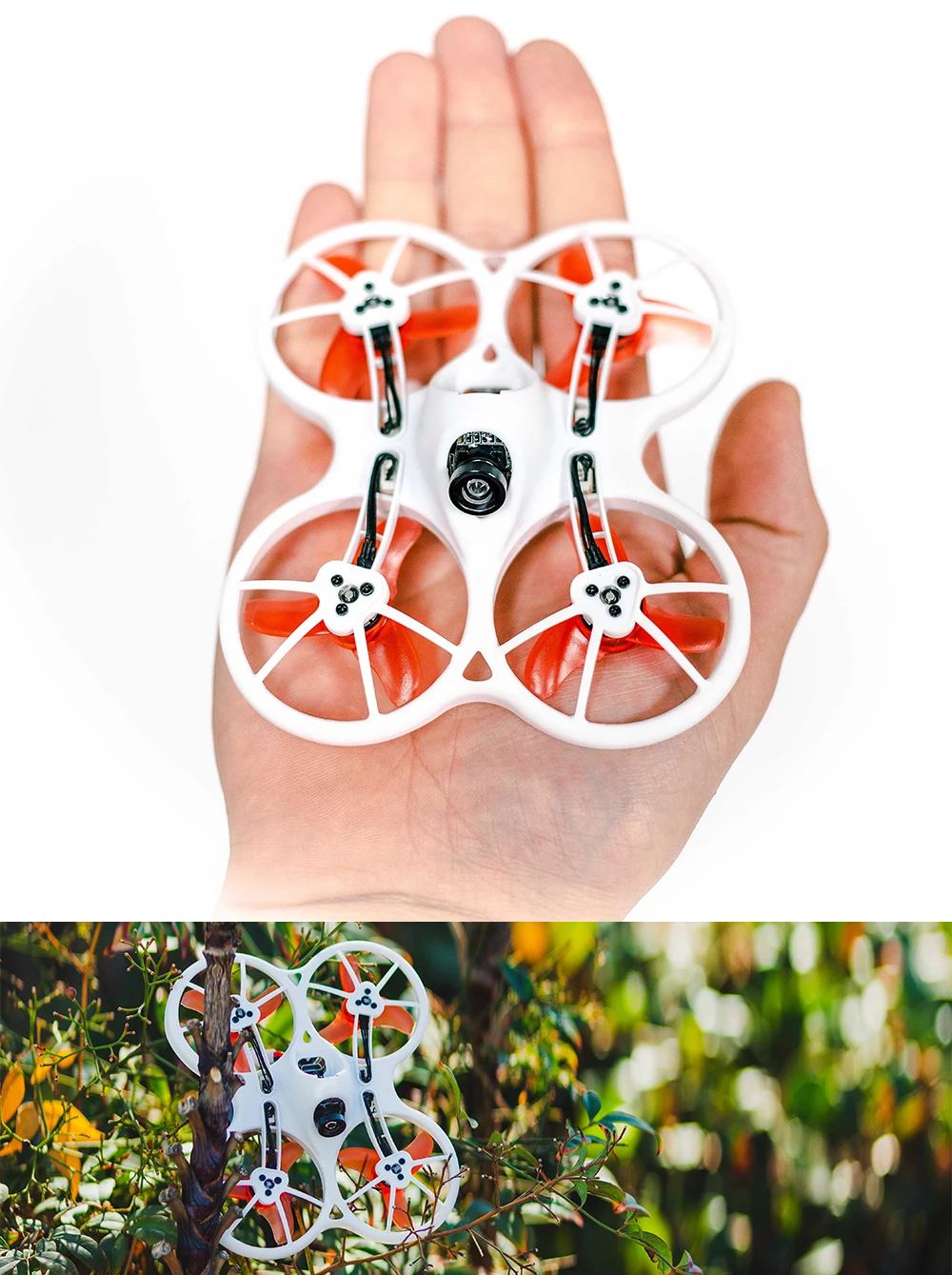 Emax Tinyhawk 75 мм F4 Magnum Mini 5,8G FPV Racing с камерой RC Drone 2~ 3S BNF с 2 парой 40 мм пропеллеров в подарок