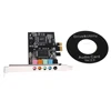 PCI-E Audio Digital Sound Card 5.1 Solid Capacitors CMI8738 Chipset + Barrier ► Photo 2/6