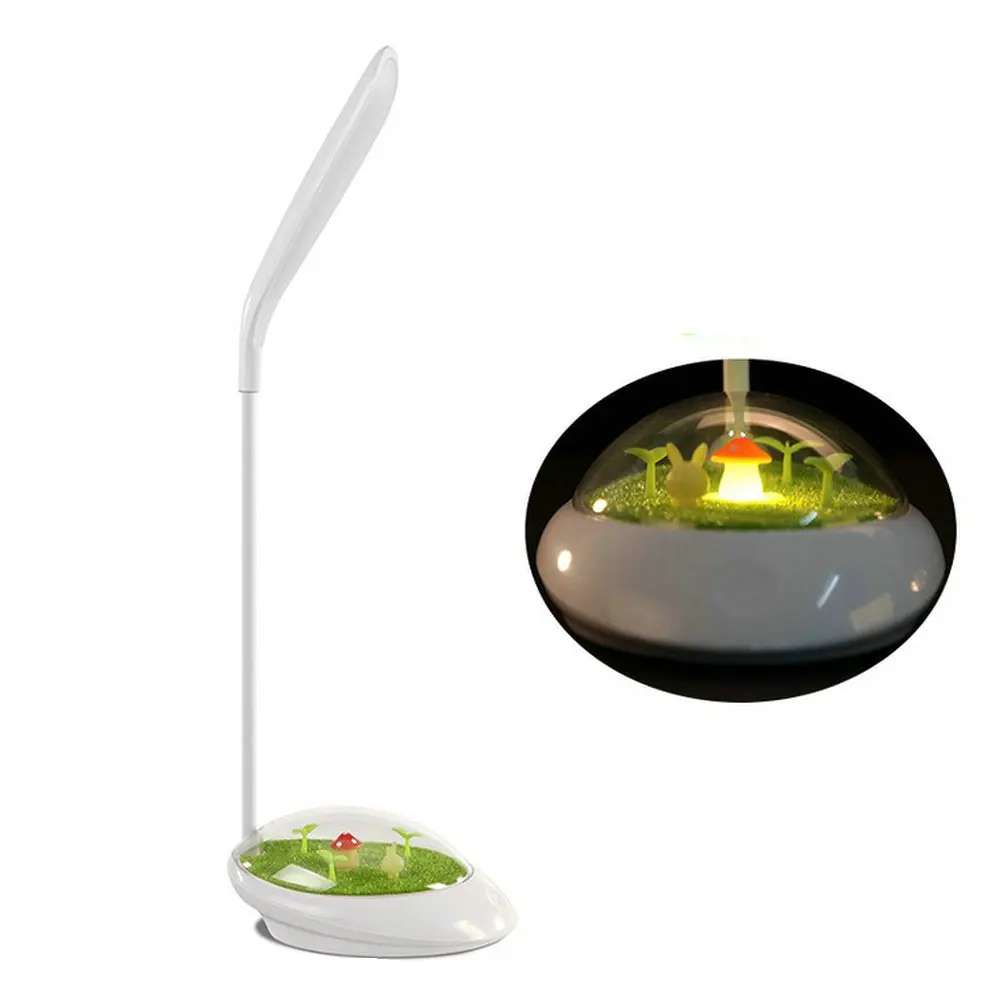 Modern Children Reading White Daylight Rechargeable USB Dimmable Girls Boys Kids Best LED Desk Table Lamp with Natural Light and Night Light 1