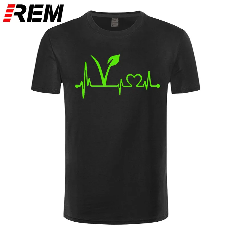 REM Vegan Vegetarian Heartbeat Lifeline T Shirt HIP HOP T-Shirt Brand Cotton Men Clothing Male Loose T Shirt REM Vegan Vegetarian Heartbeat Lifeline T Shirt HIP HOP T-Shirt Brand Cotton Men Clothing Male Loose T Shirt