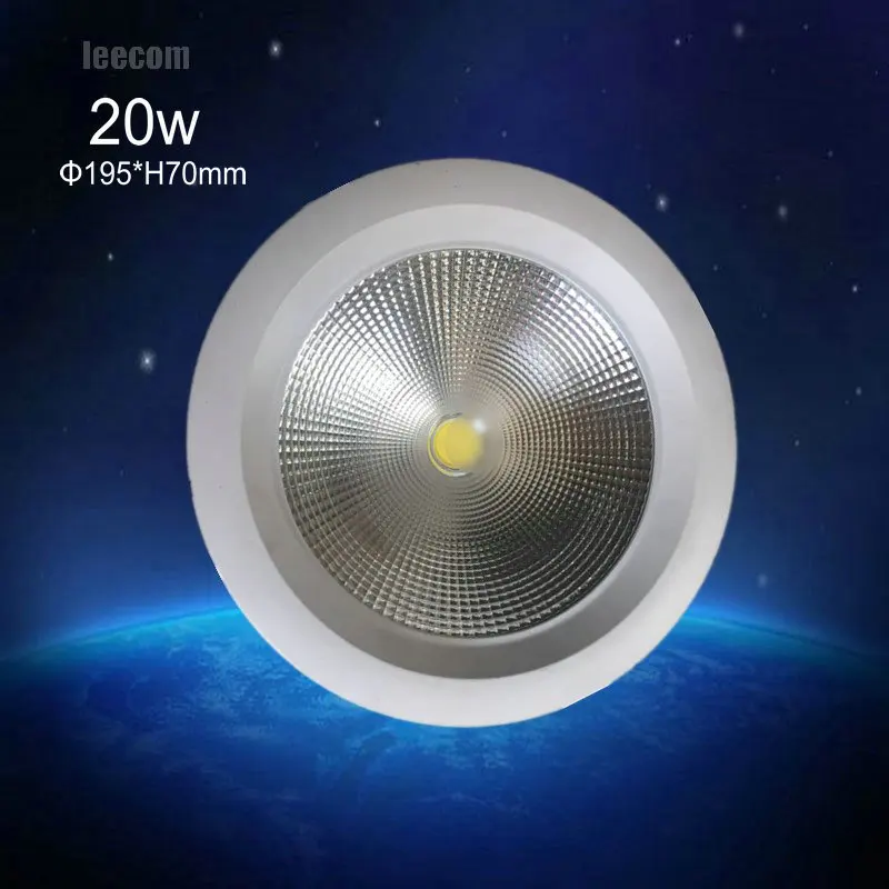 

2018 Led Downlight 10pcs/lot Cob Ceiling Spot Light 20w 85-265v Ceiling Recessed Lights Indoor Lighting 5 years warranty time