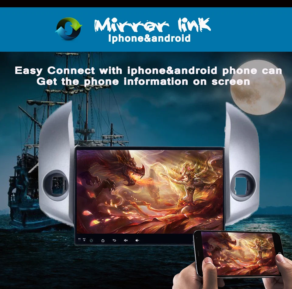 Excellent 1024*600 Android 9.0 car dvd player for Toyota RAV4 Rav 4 2007 2008 2009 2010 2011 2 din 1024*600 gps navigation wifi Head unit 13