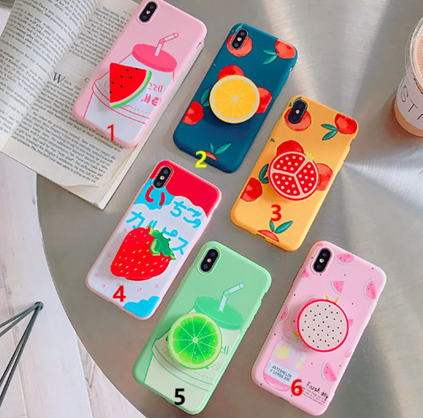 

Applicable to Apple mobile phone shell watermelon fruit iphone 6 7 8 iPhone Xs Max airbag bracket drop TPU soft cover phone case
