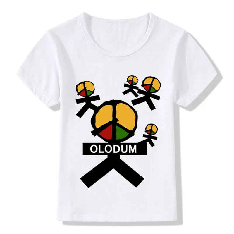 

OLODUM Logo Design Children T shirt Boys Girls Retro Antiwar Michael Jackson Summer Tops T-shirt Kids Hipster Clothes,ooo5172