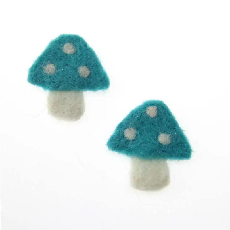 1 шт. форма гриба шерстяной войлок наборы сделай сам Многофункциональный Рождественский мешок шляпа деко колокольчики брошь Детская повязка для волос 4,8*3,8 см