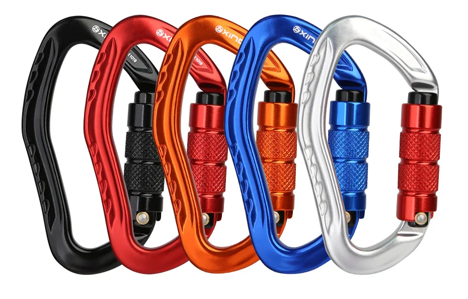 Forma fivela de Segurança Equipamento de Protecção Kit de Segurança Xinda Profissional Escalada Mosquetão 22kn Pêra Caminhadas Survival 3 Cheap Acessórios para escalada