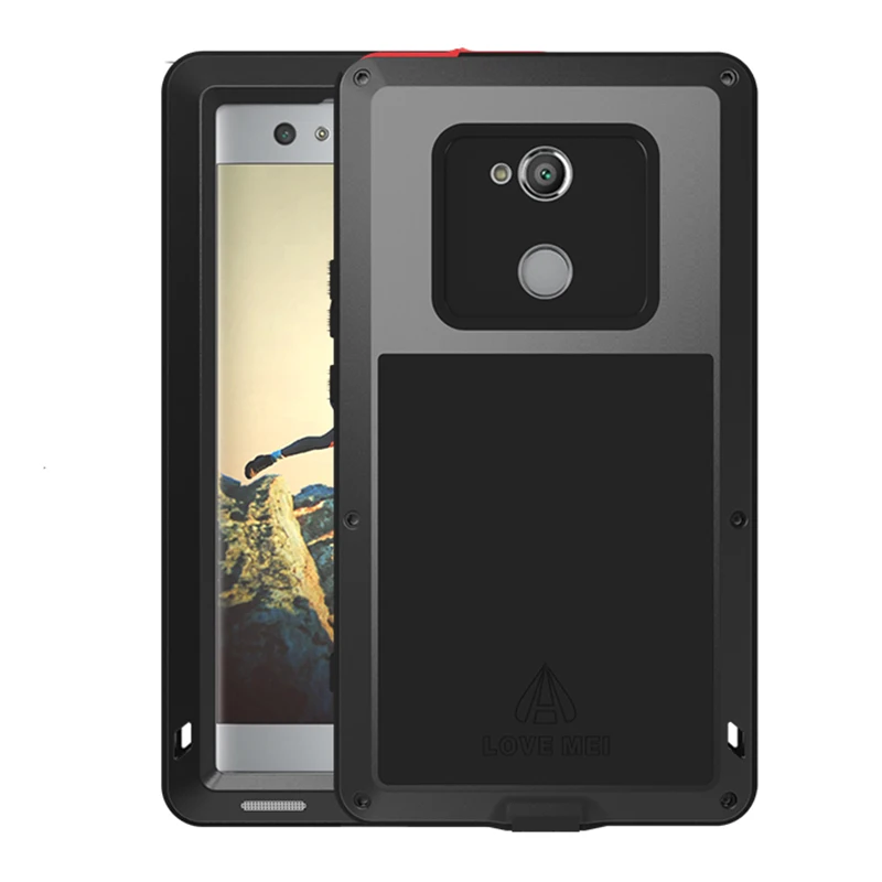 

Rugged Metal Case For Sony Xperia XA2 Case XA2 Ultra Import TPU Metal Full Body Protection Cover For Sony XA1 Plus XA1 Ultra XA